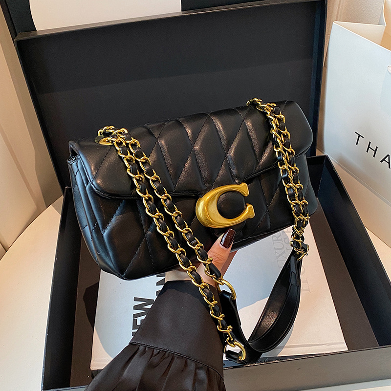 Luxury Bags Vip - Women Quilted Leather Shoulder Bag Luxury
