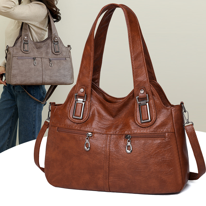 Xl Luxury Bags - 2024 Women High Quality Leather Shoulder