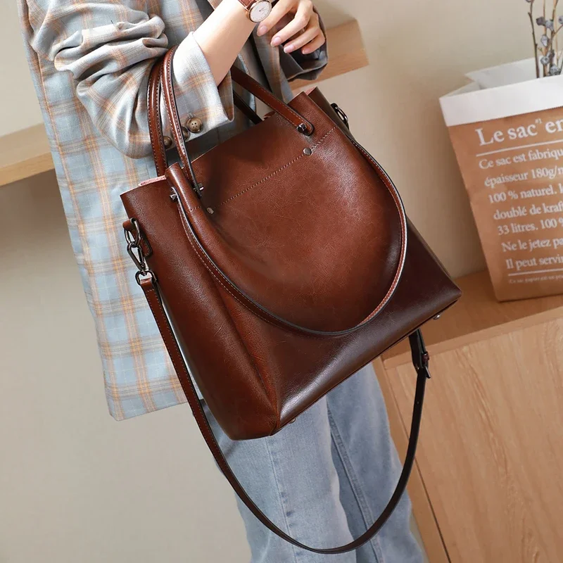 Genuine Leather Tote Bag for W - Xl Luxury Bags review and price