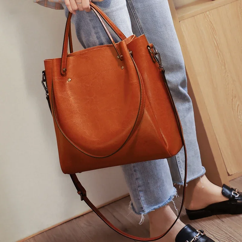 Genuine Leather Tote Bag for W - Xl Luxury Bags review and price