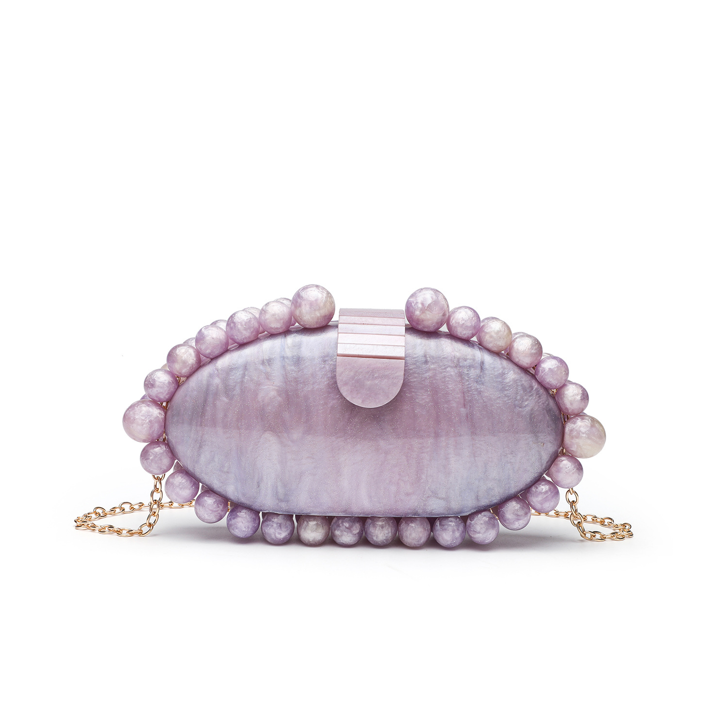 Elegant Marble Acrylic Clutch  - Luxury Bags White review and price