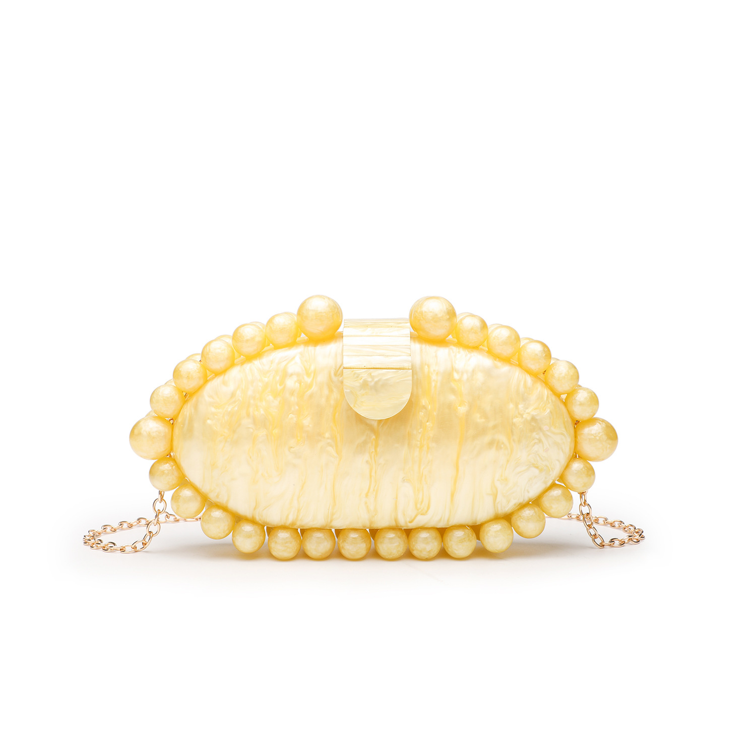 Elegant Marble Acrylic Clutch  - Luxury Bags White review and price