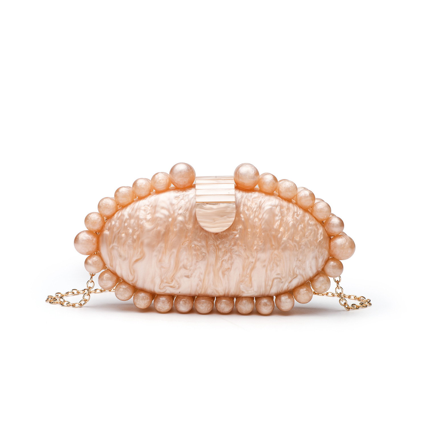 Elegant Marble Acrylic Clutch  - Luxury Bags White review and price