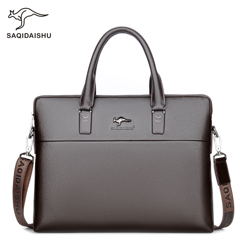Men Leather Shoulder Bag Busin - Luxury Bags For Men Brands review and price