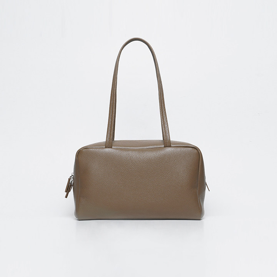 Mendy Genuine Leather Boston B - Luxury Bags With Silver Hardware review and price