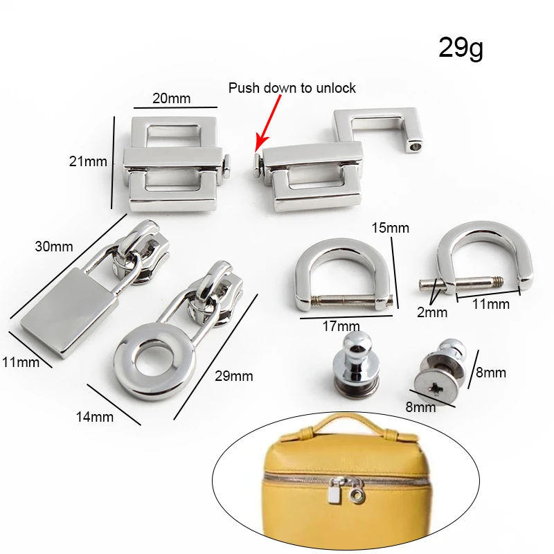 Gold,Silver Stainless Steel Me - Luxury Bags With Silver Hardware review and price