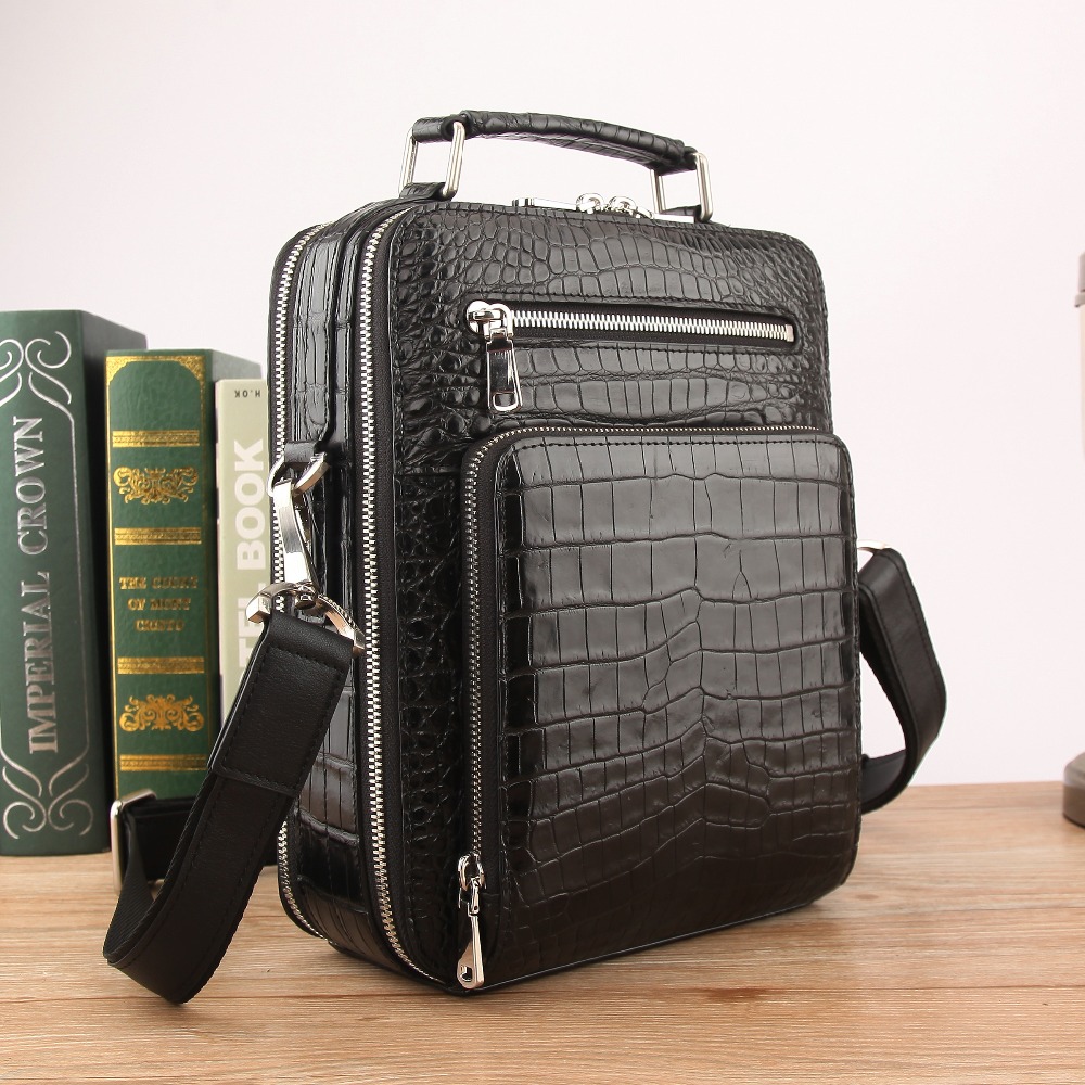 Hot luxury quality Men's Genui - Luxury Bags With Silver Hardware review and price