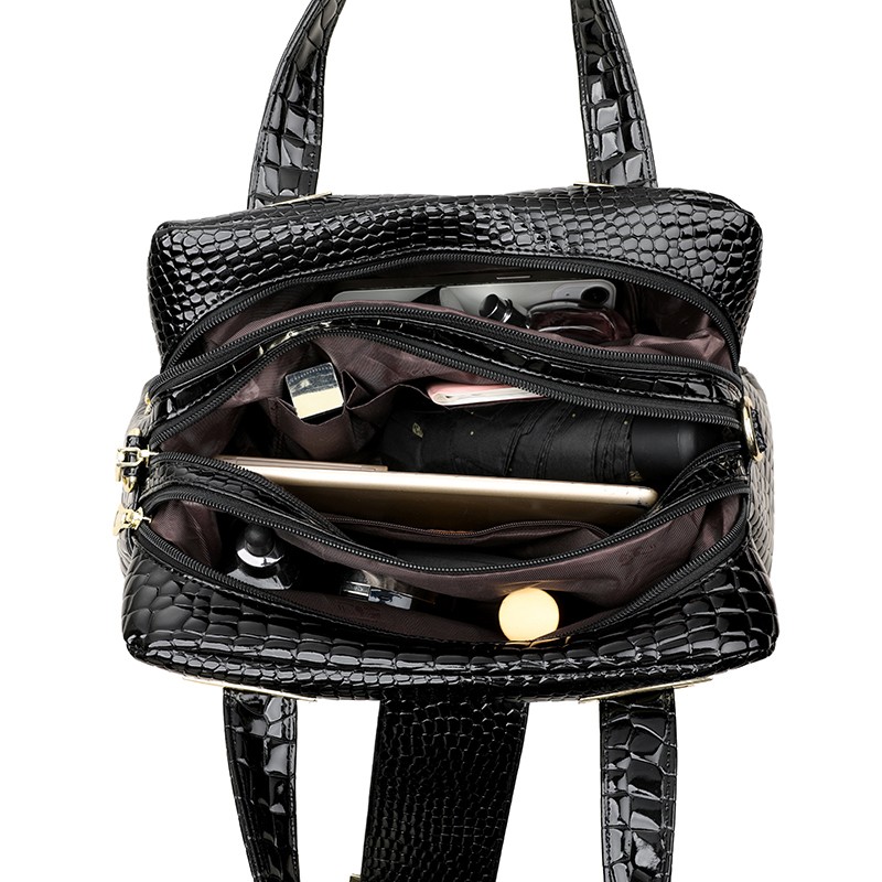 Luxury Crocodile Patterned Han - Luxury Bags With Zipper review and price