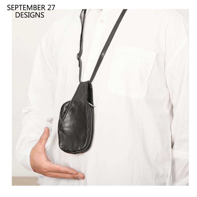 Mini Hanging Neck Bag Genuine  - Luxury Bags With Zipper review and price