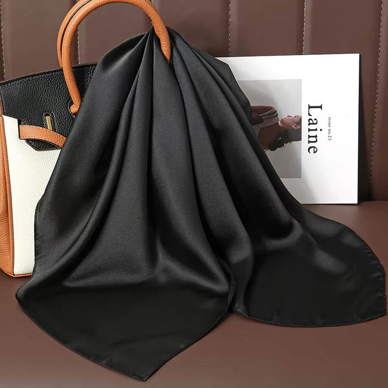 Luxury Solid Color Silk Square - Luxury Bags Online review and price