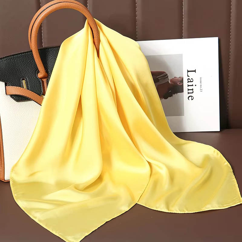 Luxury Solid Color Silk Square - Luxury Bags Online review and price