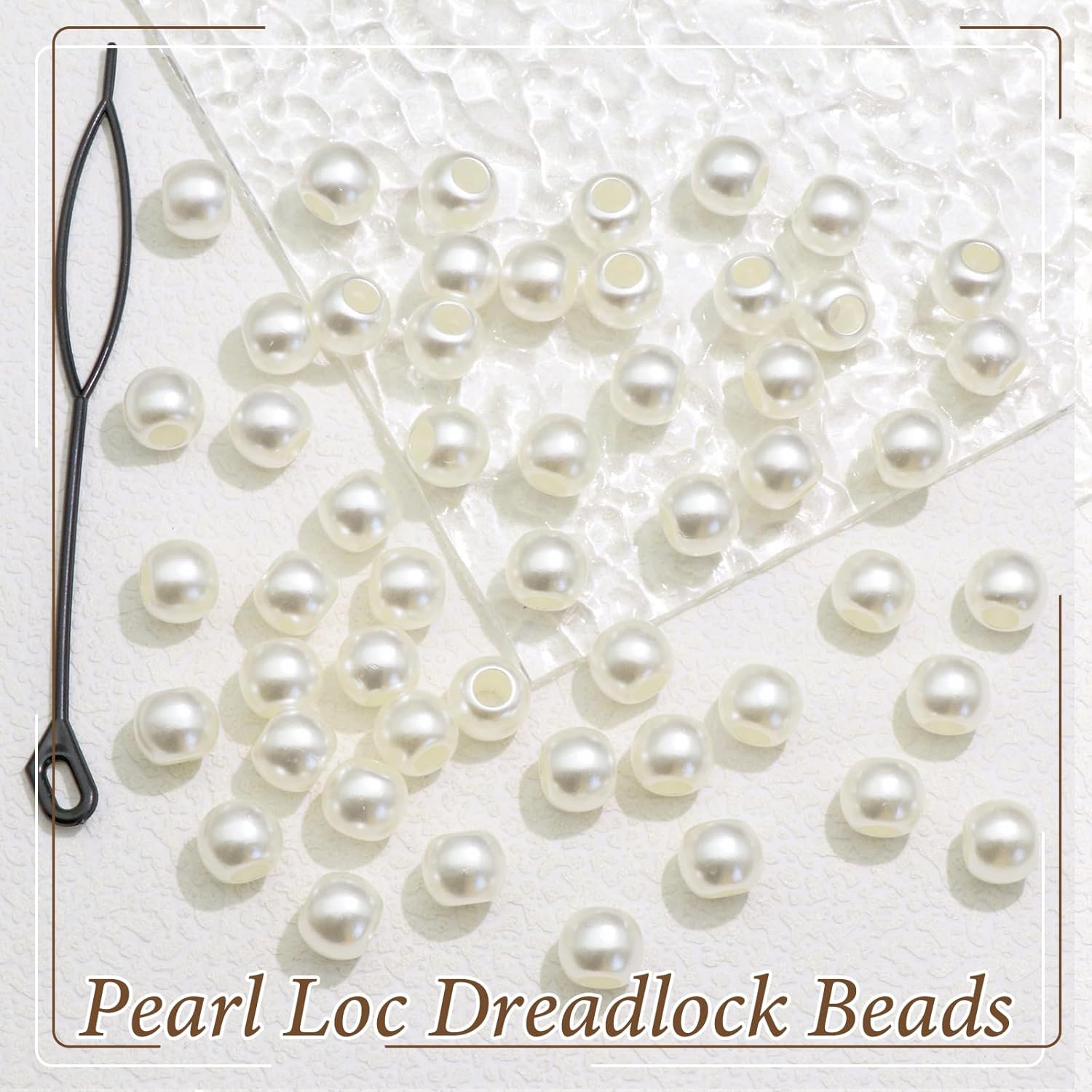50PCS Hair Beads for Braids Pe - Luxury Bags White review and price