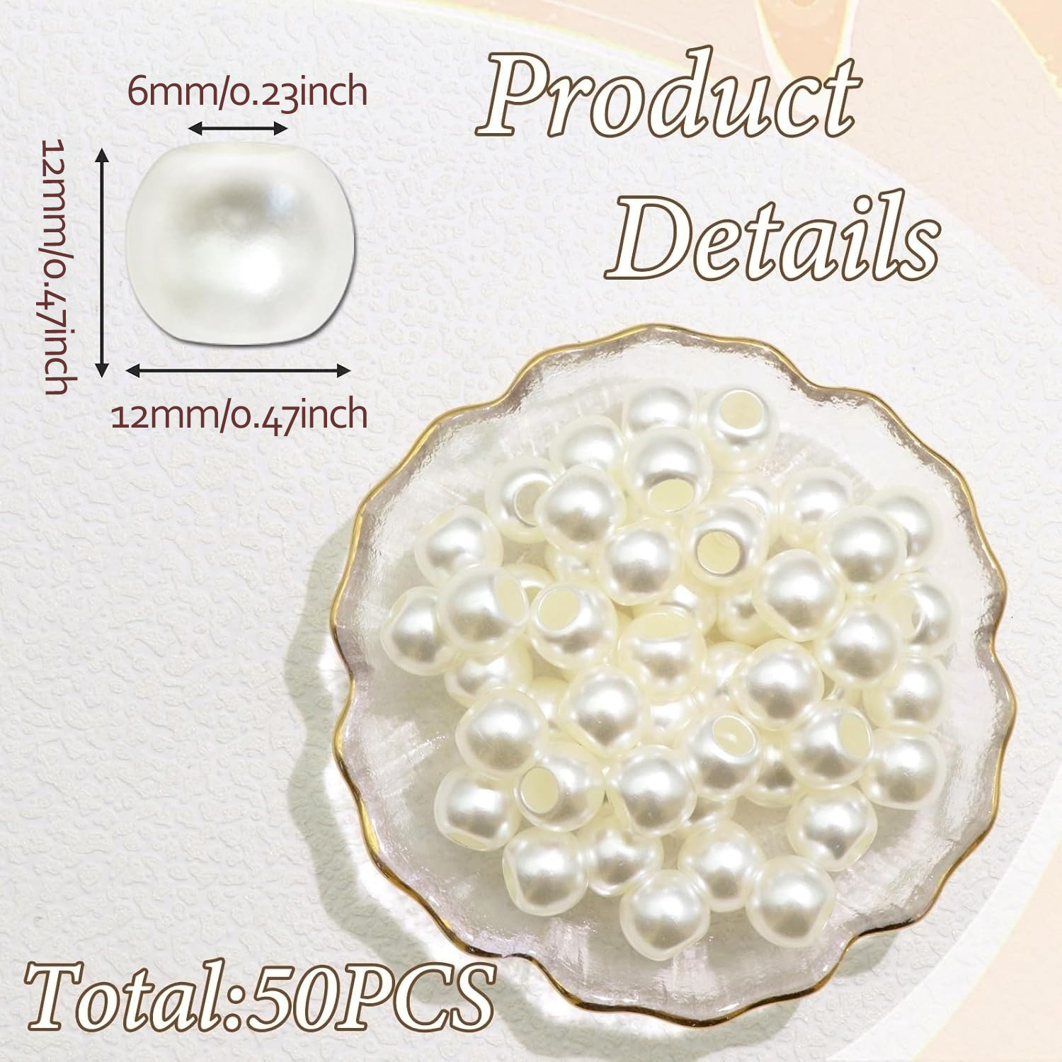 50PCS Hair Beads for Braids Pe - Luxury Bags White review and price