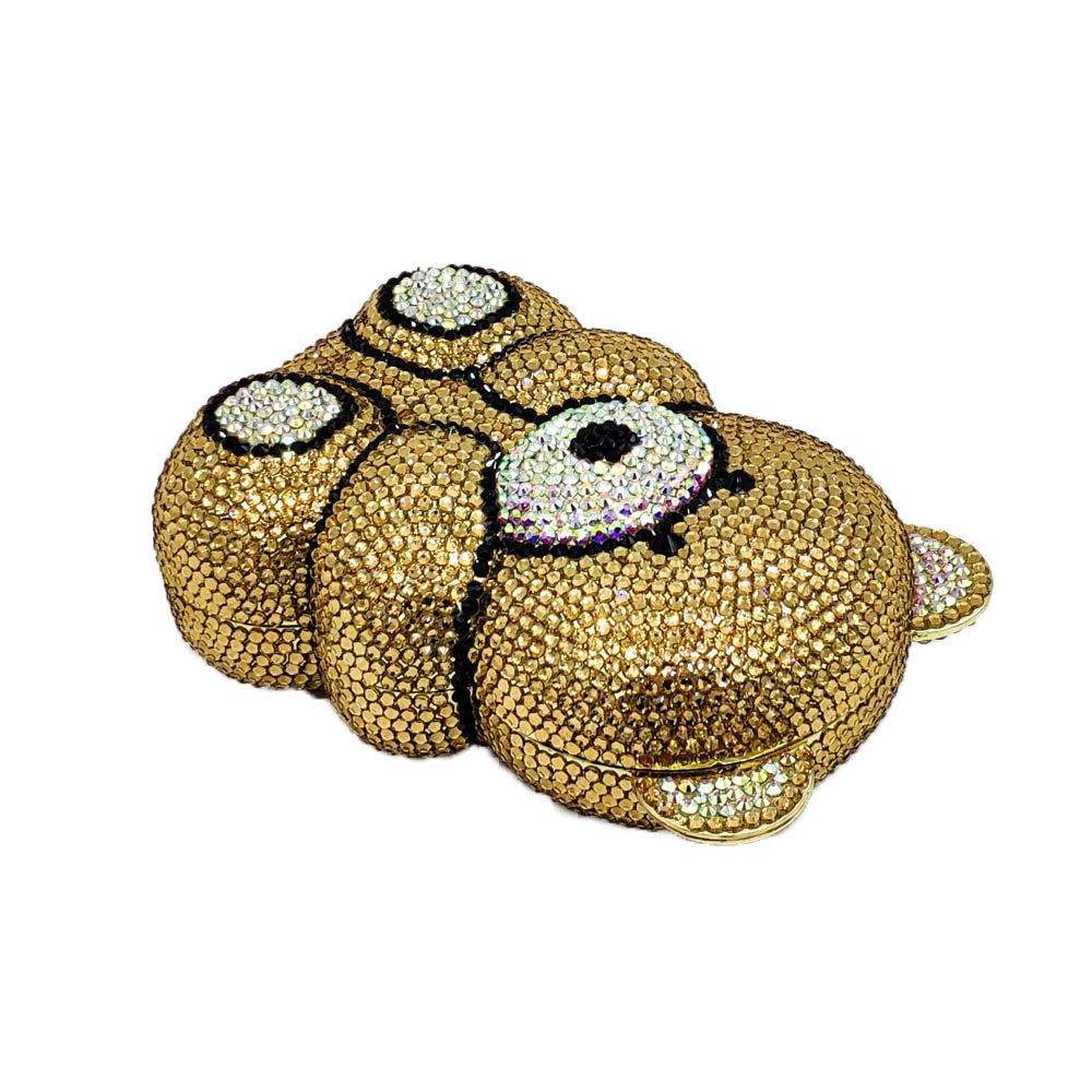 Cute Bear Rhinestone Evening B - Luxury Bags Girls review and price