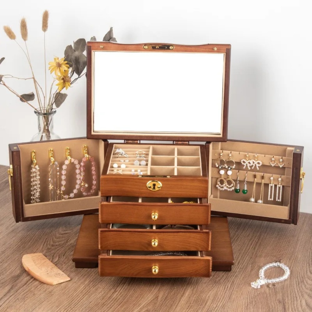 Wooden Jewelry Box Organizer S - Luxury Bags List review and price