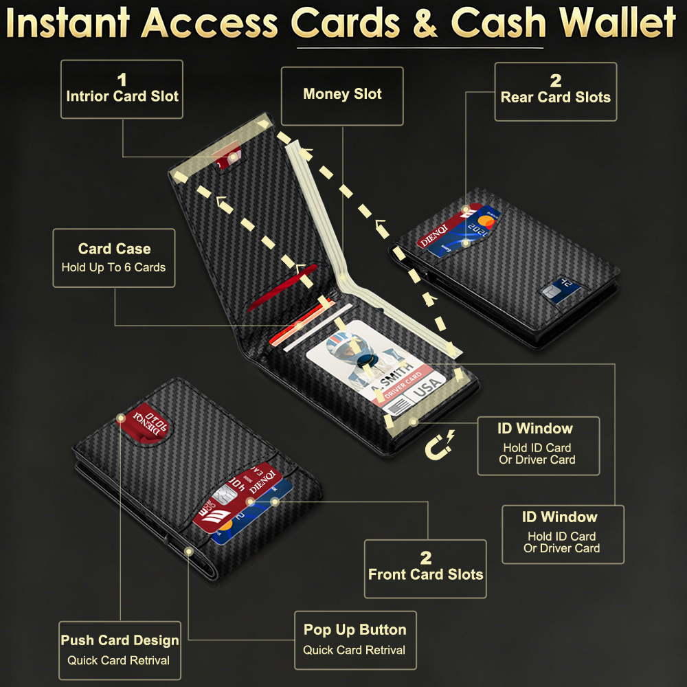 RFID Luxury Brand Men Wallet C - Luxury Bags For Men Brands review and price
