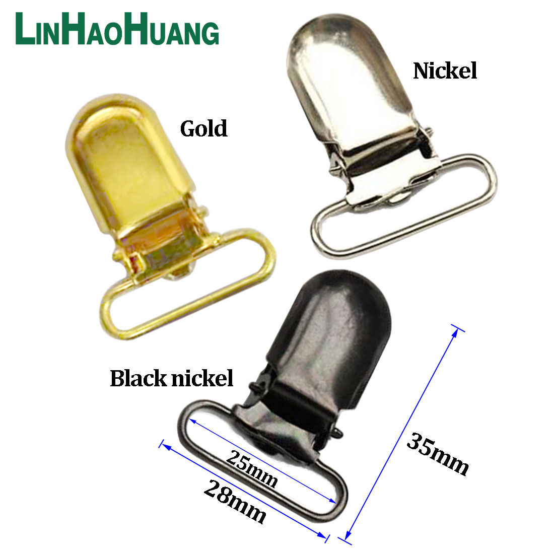 30pcs Metal Suspender Clips D  - Luxury Bags With Silver Hardware review and price