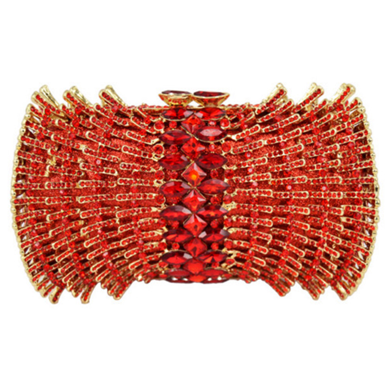 Red Rhinestone Formal Evening  - Luxury Bags White review and price