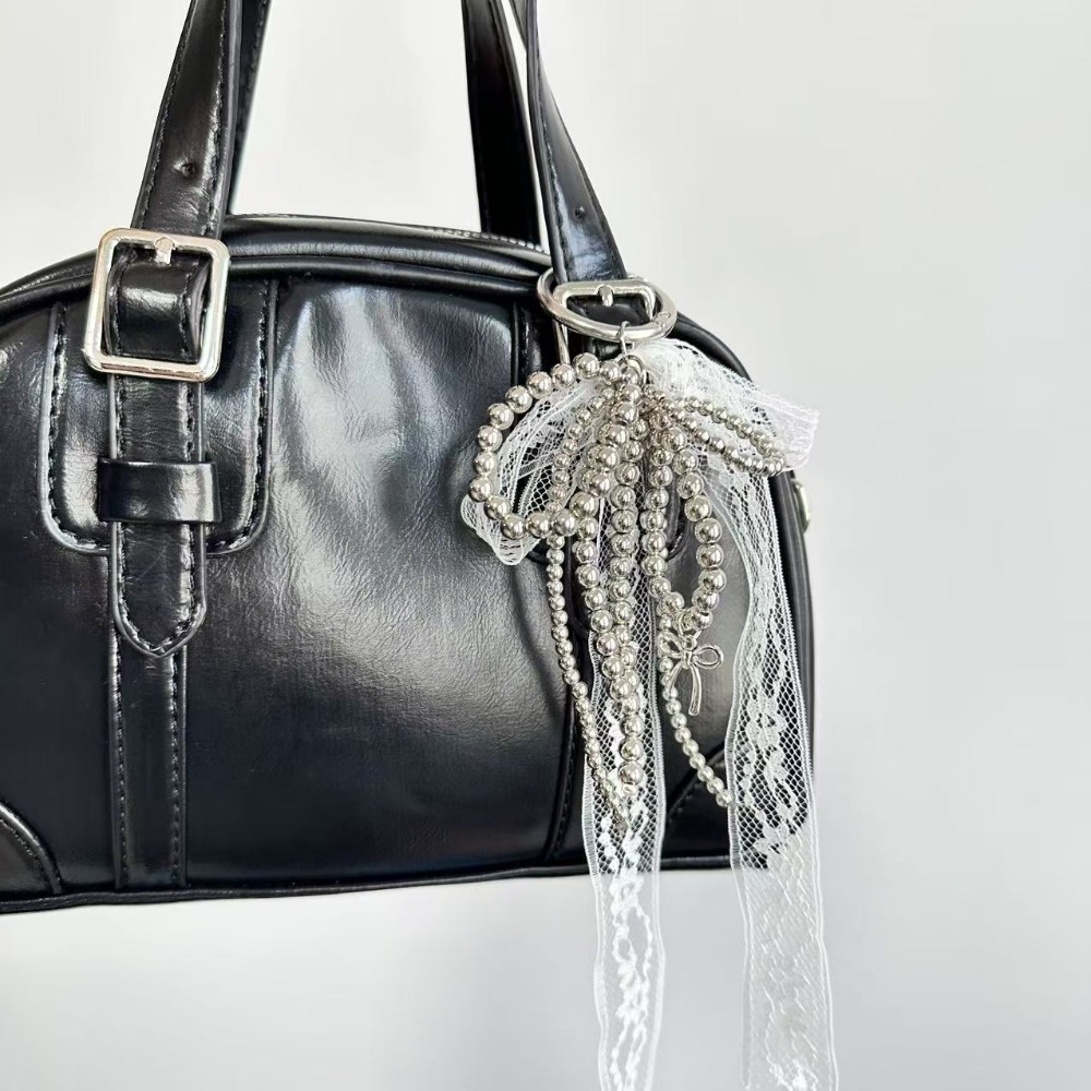 fashion Lace Keychain Bow Whit - Luxury Bags White review and price