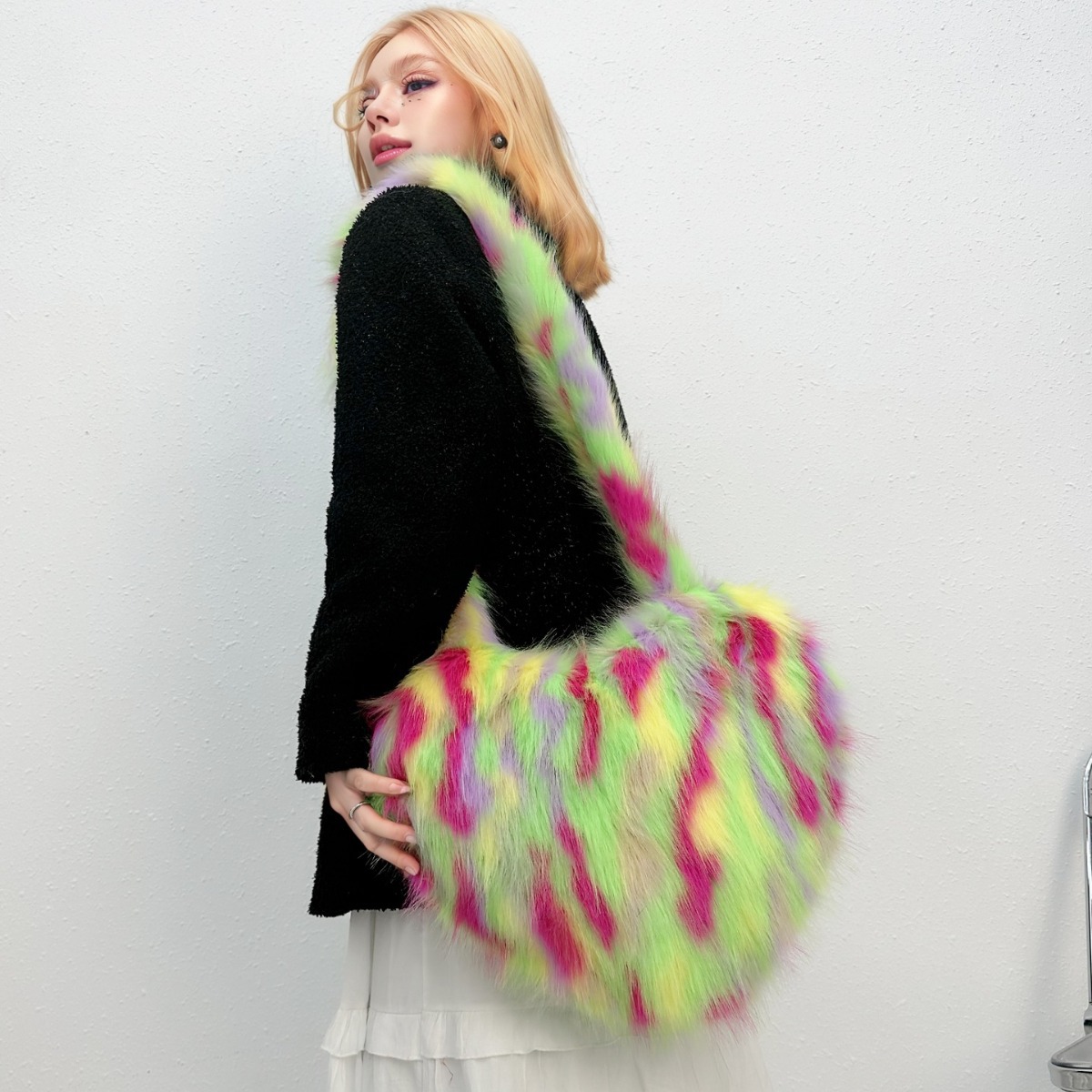 Cross-Border Fox Fur Shoulder  - Luxury Bags That Are Vegan review and price