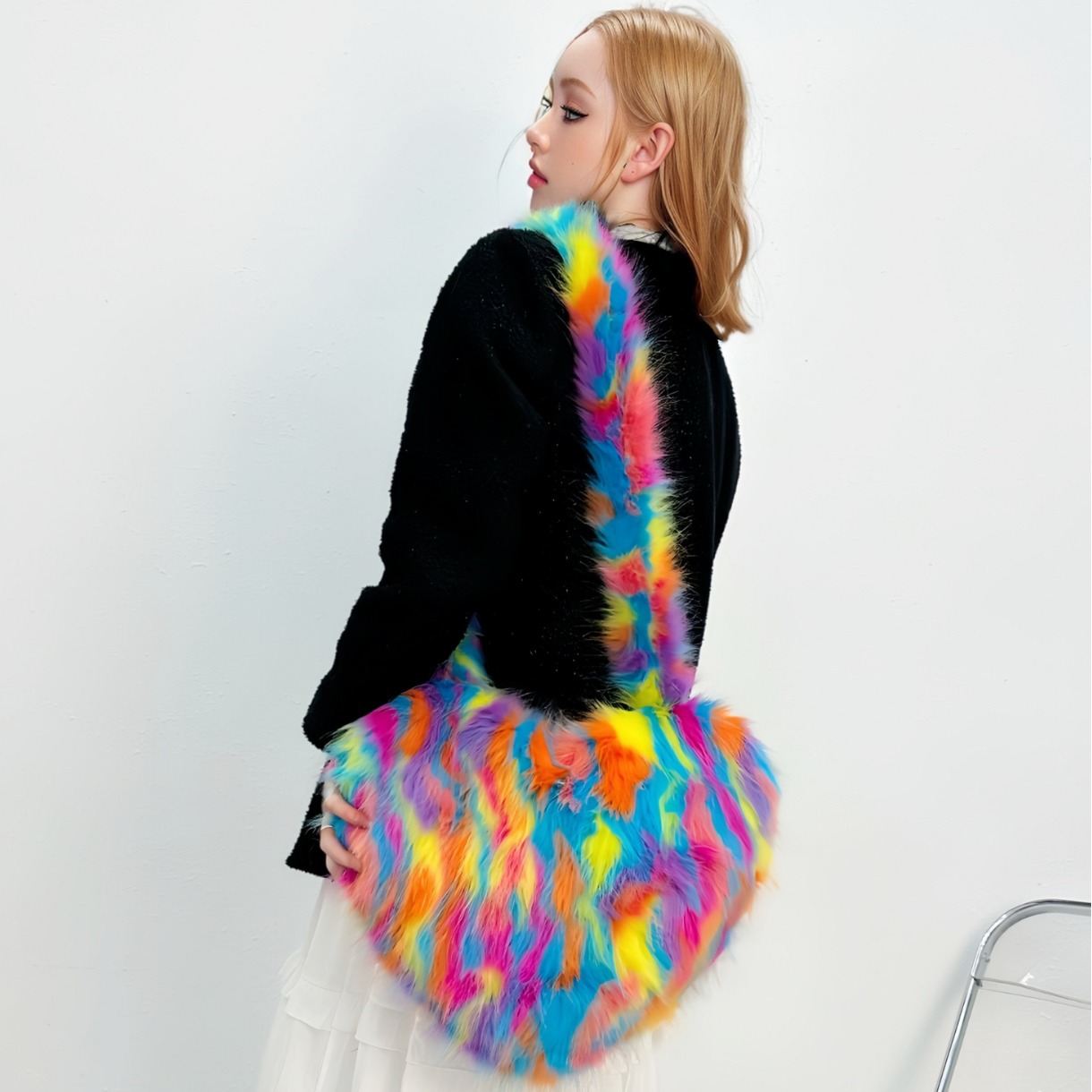 Cross-Border Fox Fur Shoulder  - Luxury Bags That Are Vegan review and price