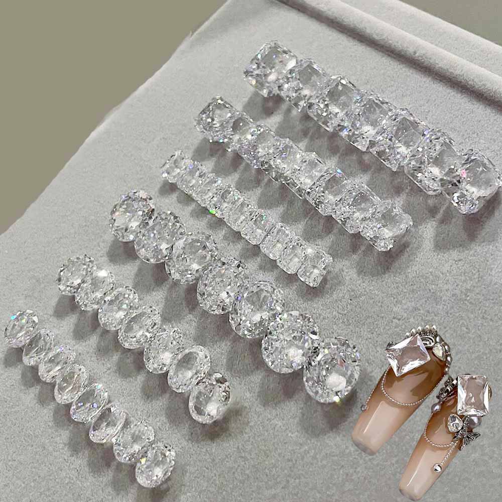 10pcs Clear Round & Square & W - Luxury Bags White review and price