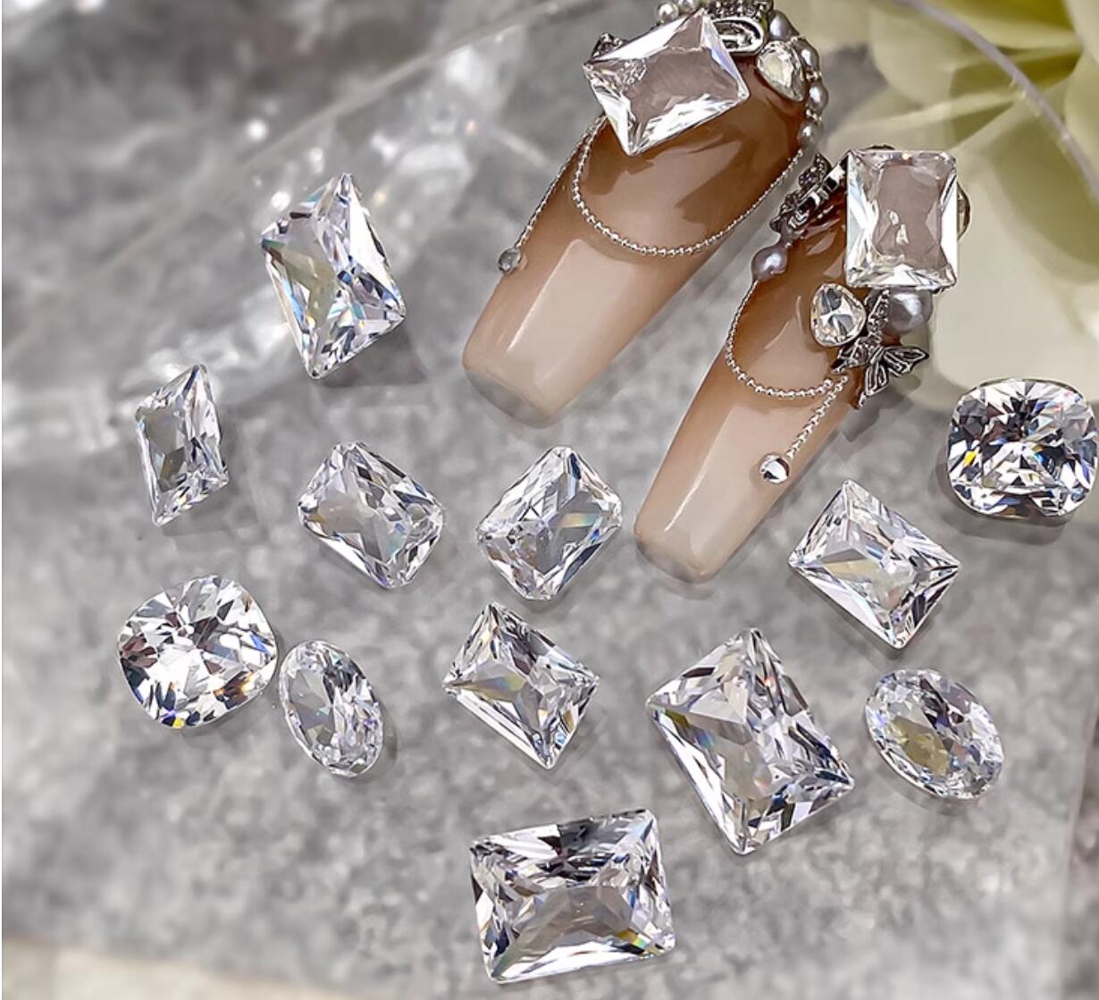 10pcs Clear Round & Square & W - Luxury Bags White review and price