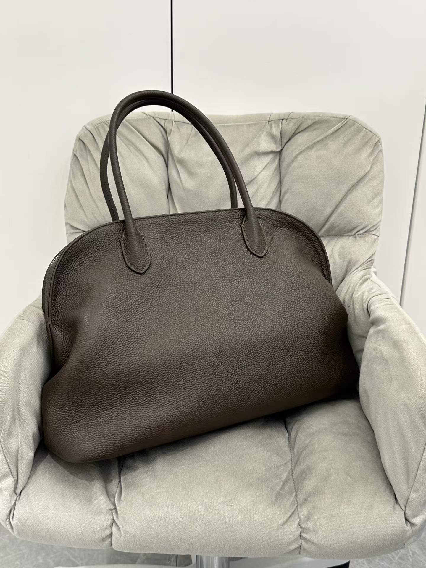 New Women Pebbled Grain Top‑Ha - Luxury Bags Old Money review and price