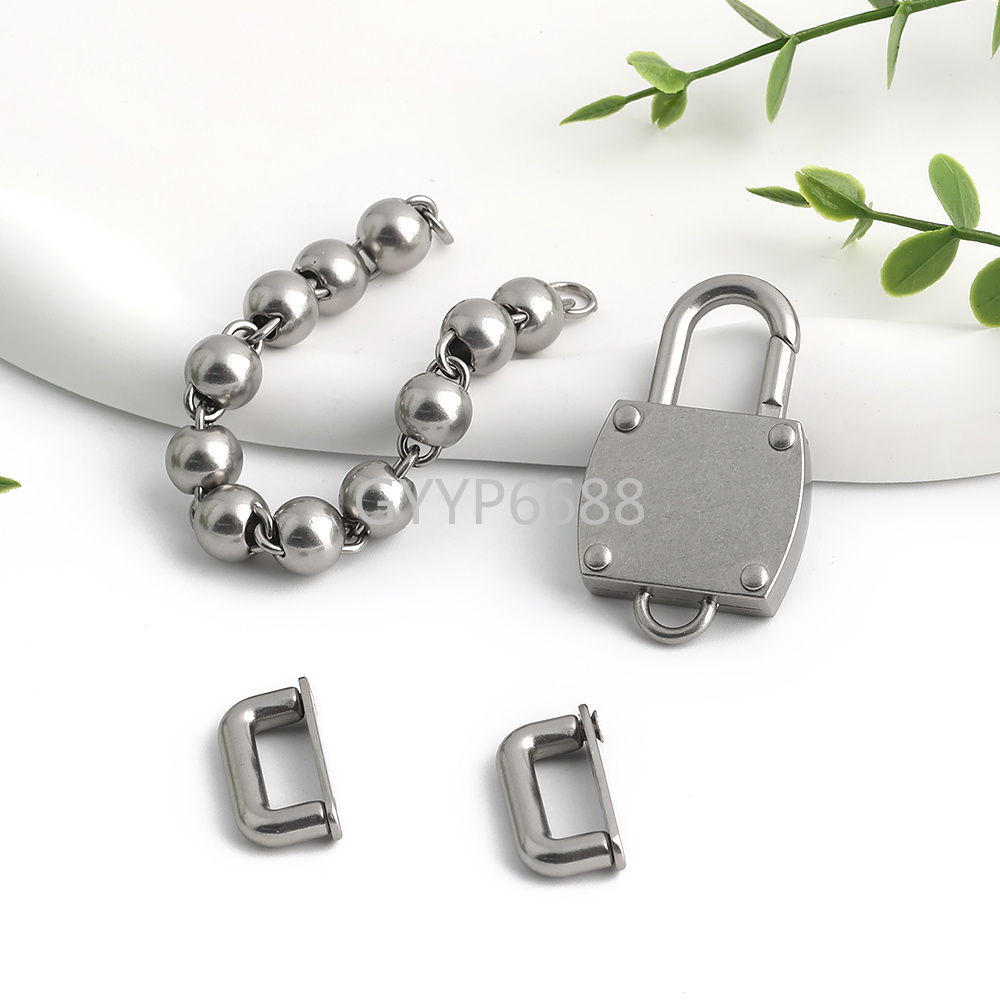 2/5/10Sets Satin silver Metal  - Luxury Bags With Silver Hardware review and price