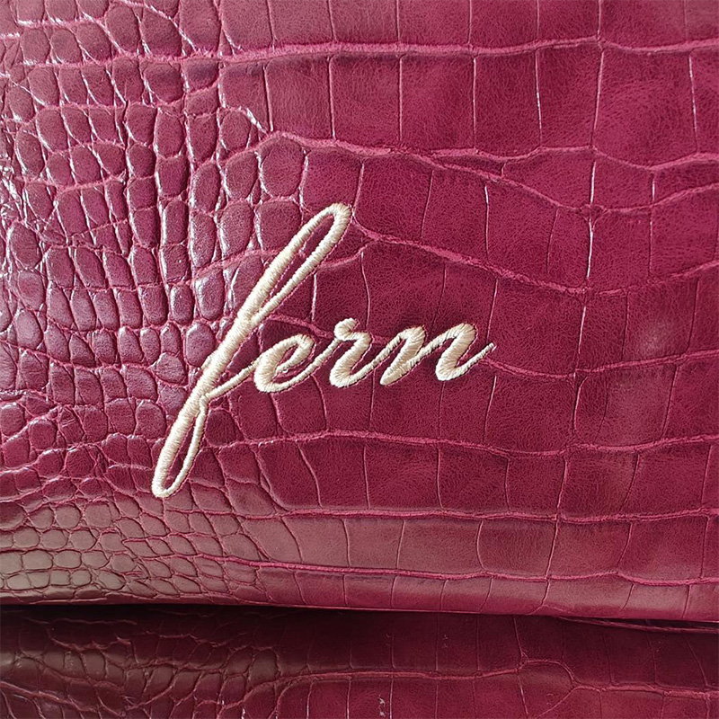 Embroidered Croc Makeup Bag Pe - Luxury Bags That Are Vegan review and price