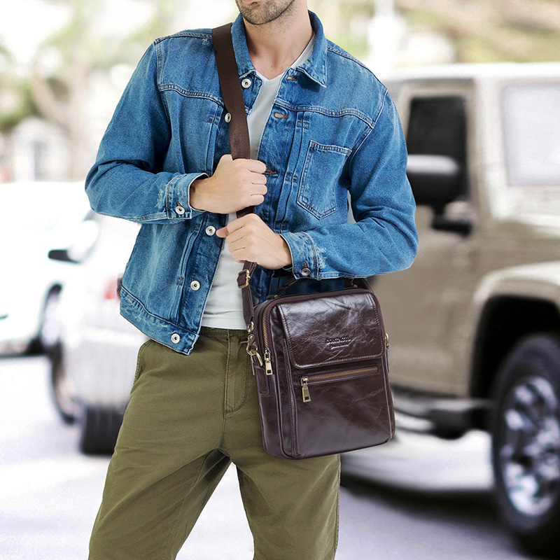 CONTACT'S new genuine leather  - Luxury Bags For Men Brands review and price